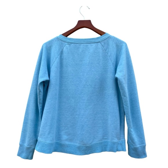 Gap Fit Women's Blue Crew Neck Turquoise Vintage Small - Picture 2 of 8
